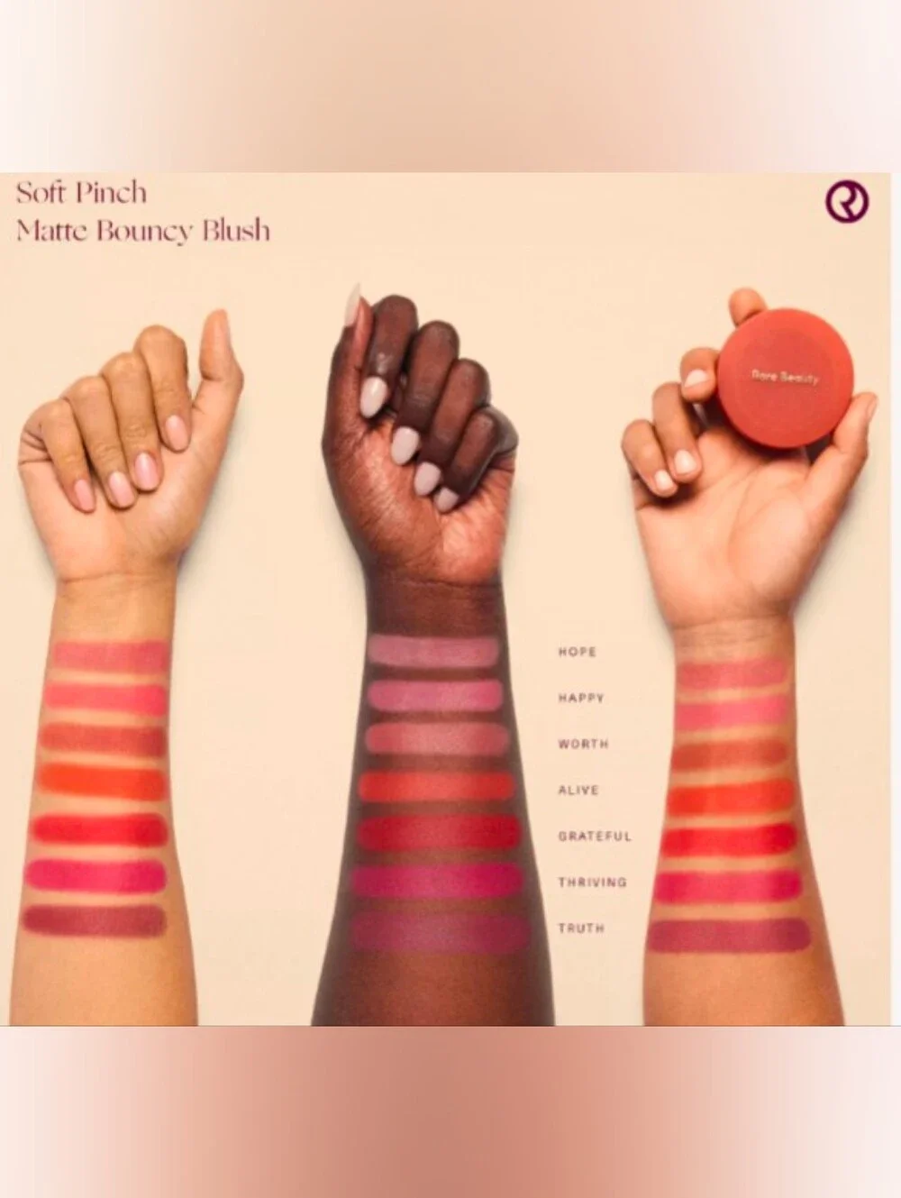 Rare Beauty Soft Pinch Matte Bouncy Blush-Color:Divine -New In Box